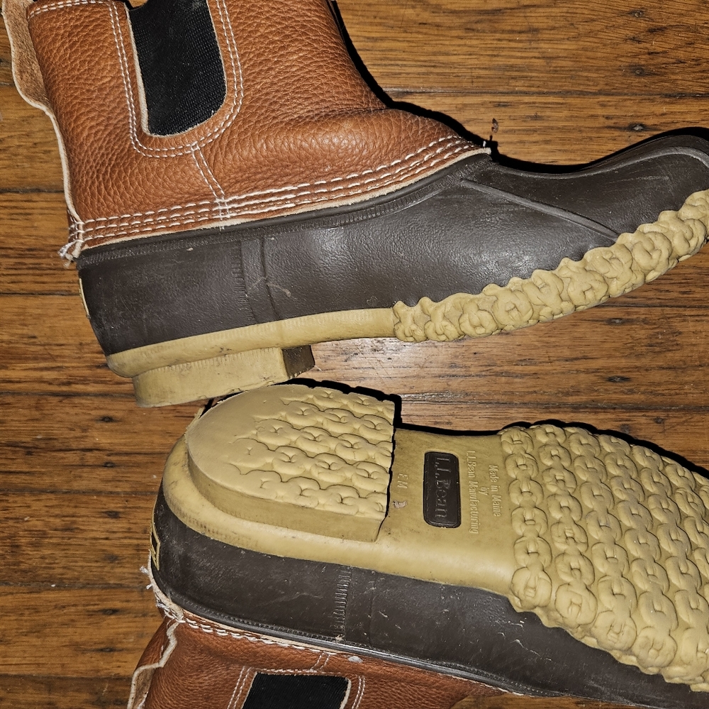Ll bean pull on Chelsea leather duck boots sz 11 women/ 9 men - Picture 2 of 10